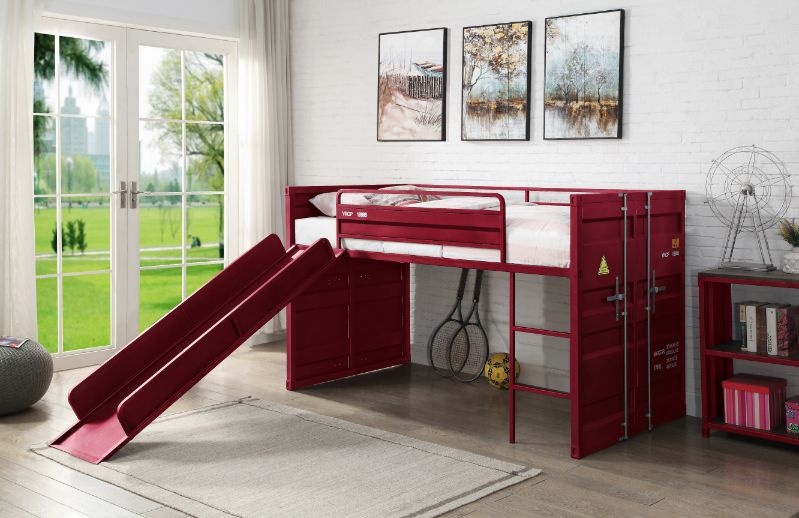 Cargo Twin Loft Bed w/Slide