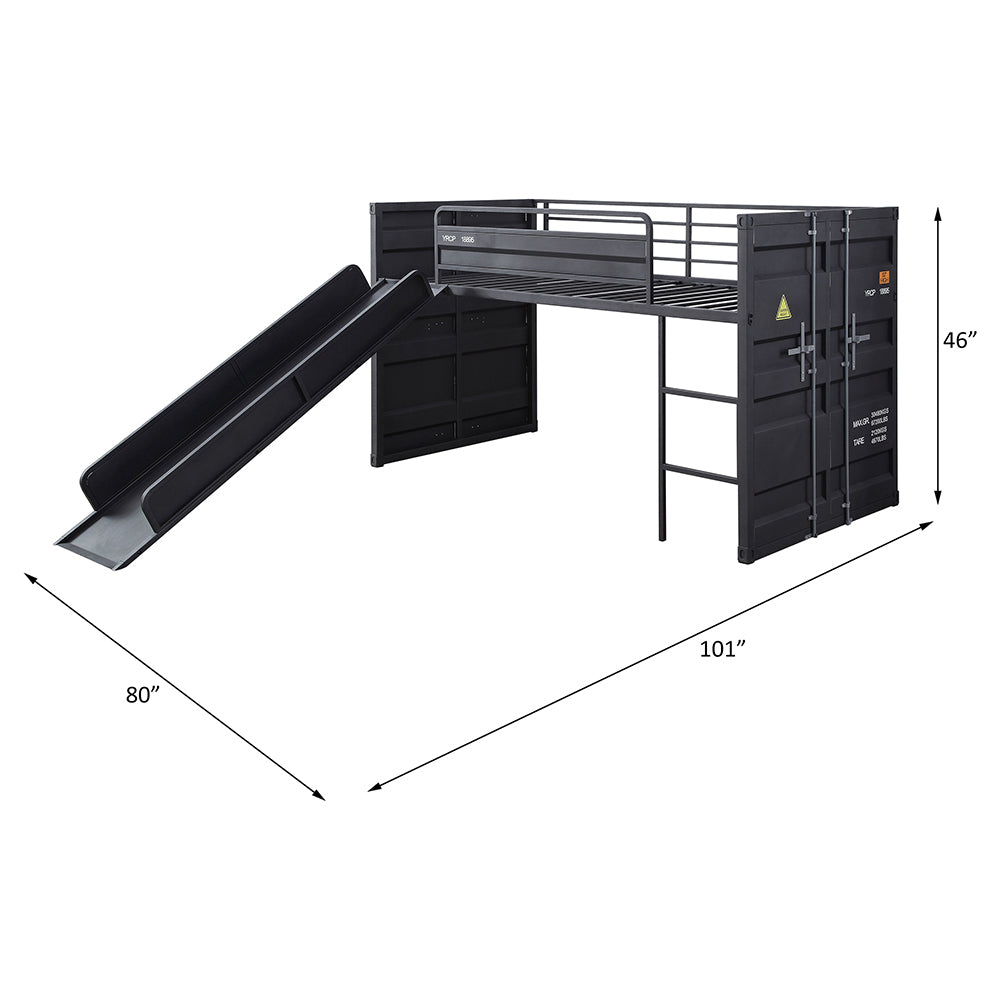 Cargo Twin Loft Bed w/Slide