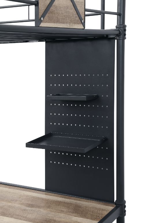 Cordelia Twin Loft Bed w/Desk