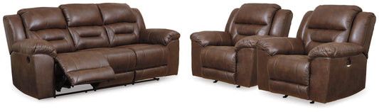 Stoneland Reclining Sofa and 2 Power Recliners