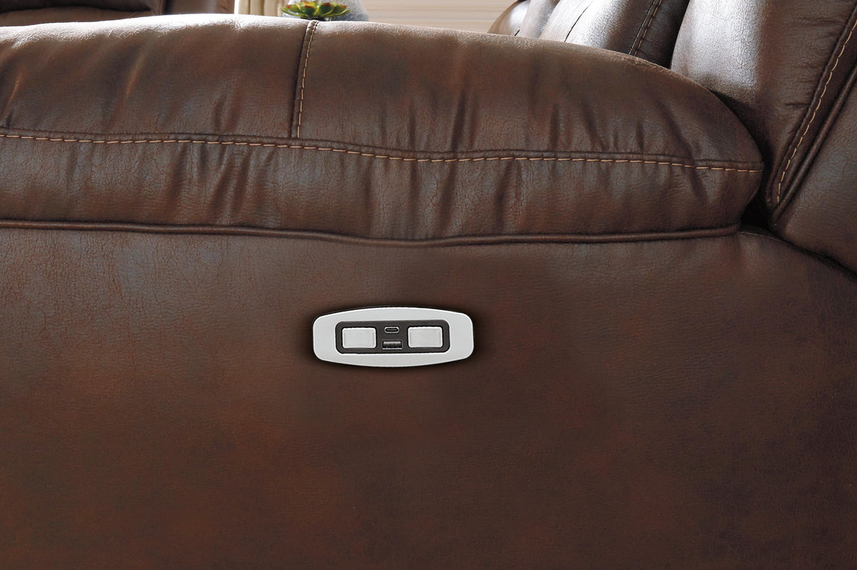Stoneland Power Reclining Loveseat with Console