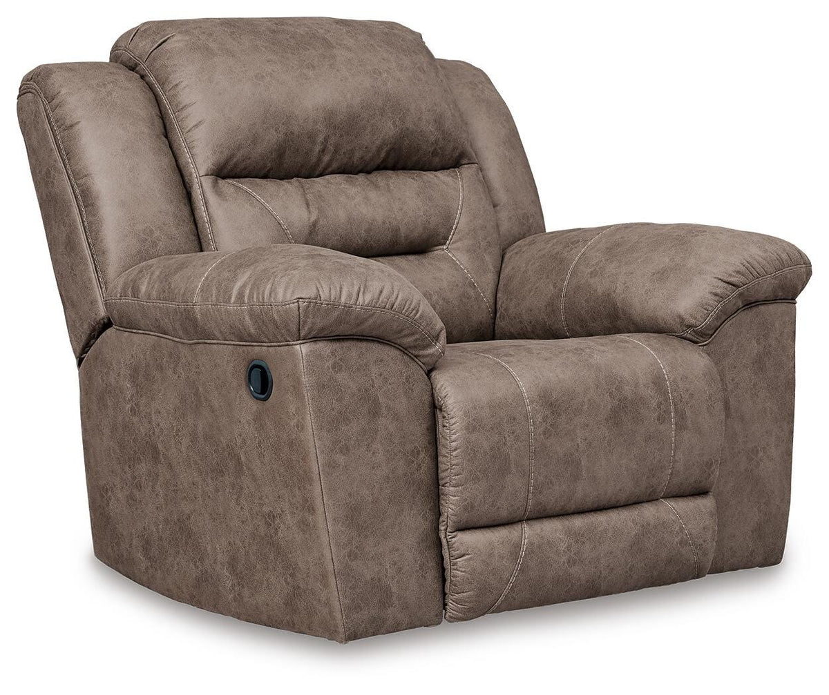 Stoneland Power Reclining Sofa and Manual Recliner