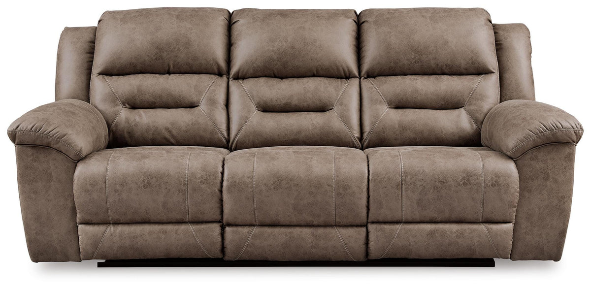 Stoneland Power Reclining Sofa and Manual Recliner
