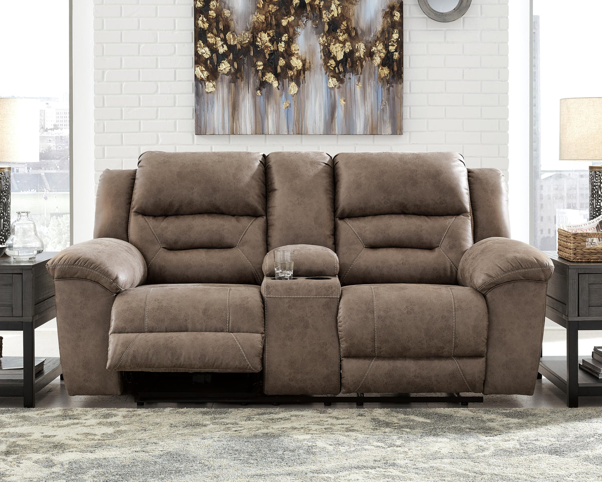 Stoneland Reclining Loveseat with Console