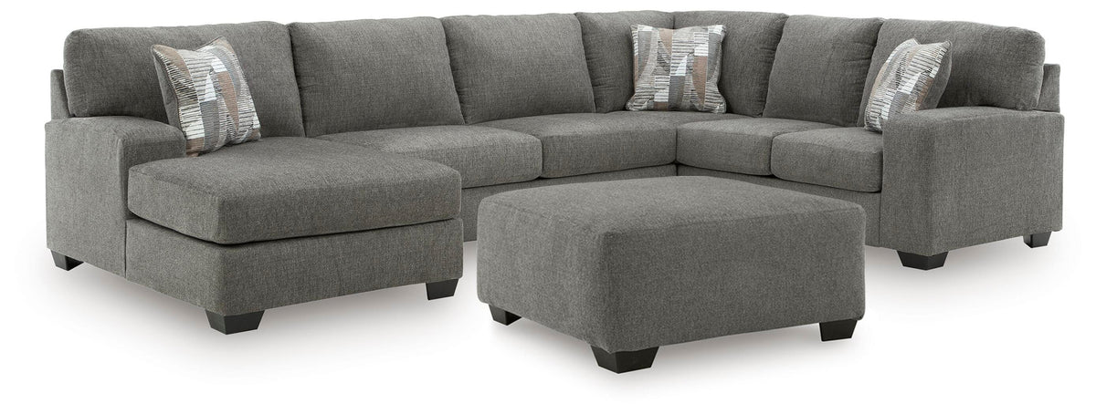 Clarington 3-Piece Sectional and Oversized Ottoman