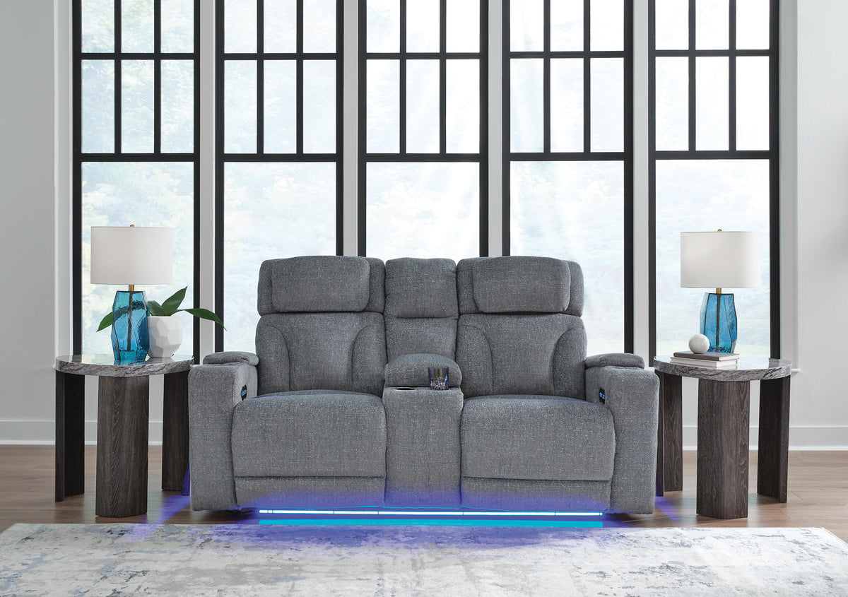Studio Cave Power Reclining Sofa and Loveseat