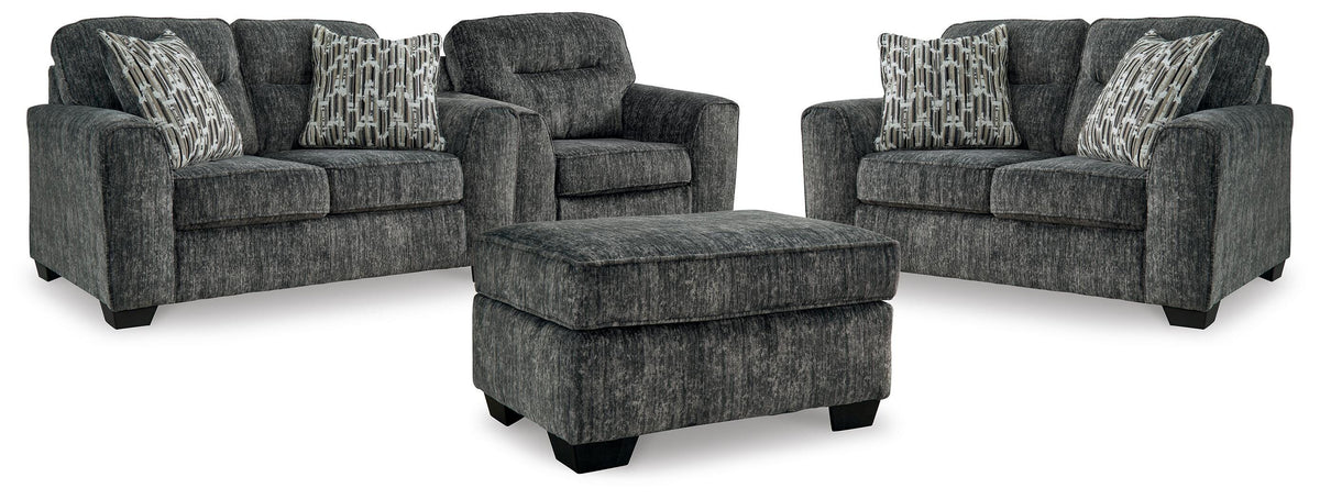 Lonoke 2 Loveseats, Oversized Chair and Ottoman
