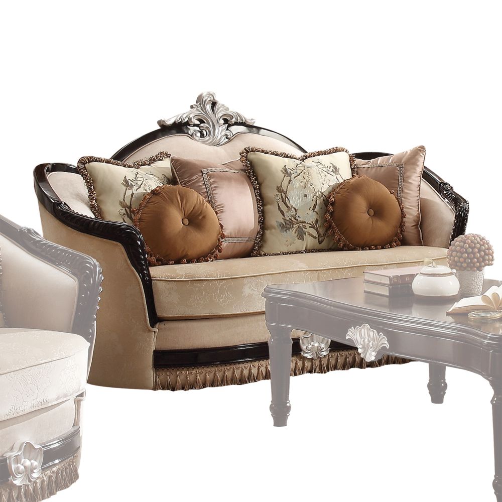 Ernestine Loveseat w/6 Pillows