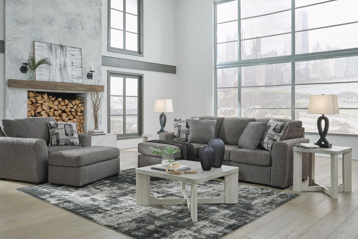 Gardiner Sofa Chaise and Ottoman