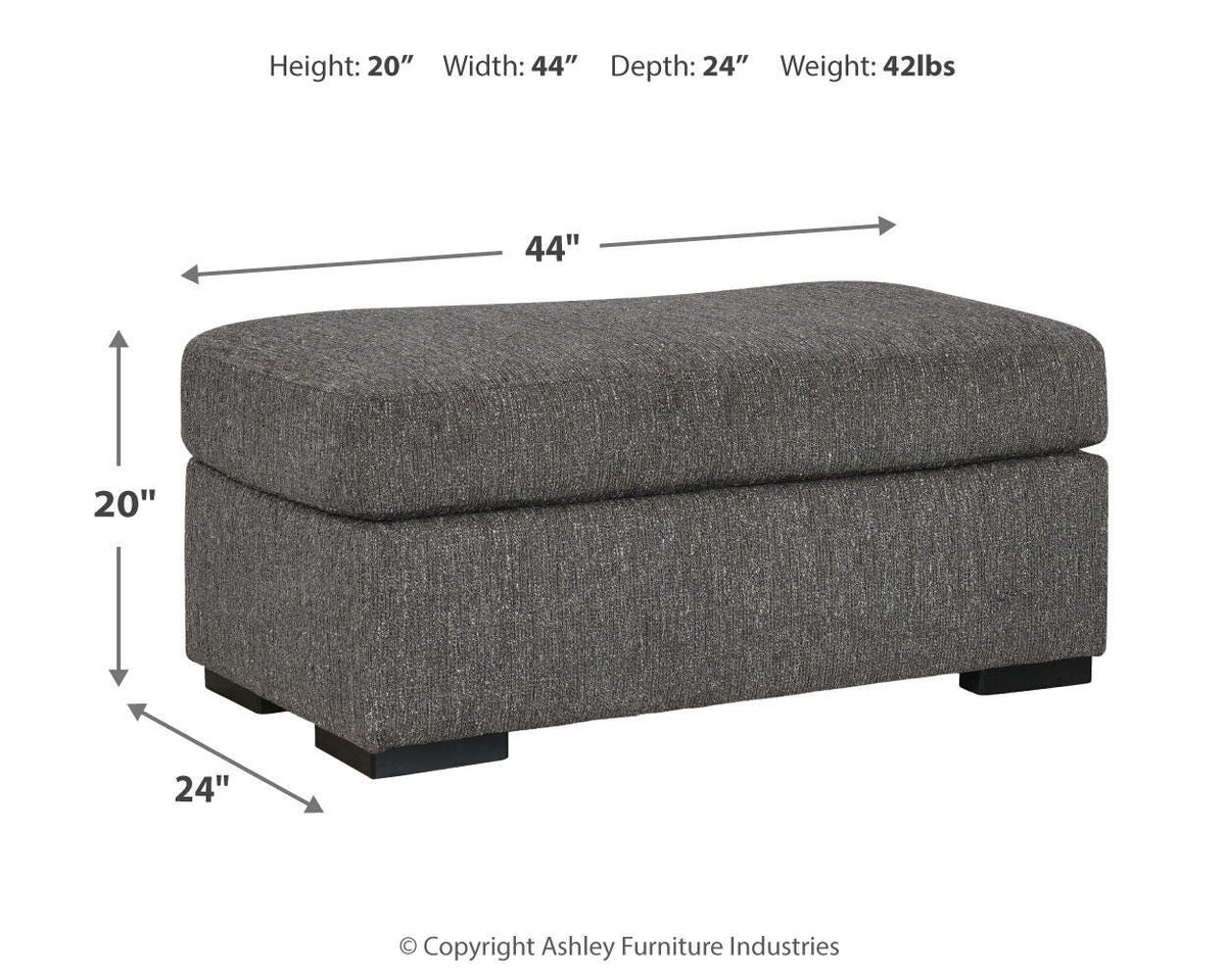 Gardiner Sofa Chaise and Ottoman