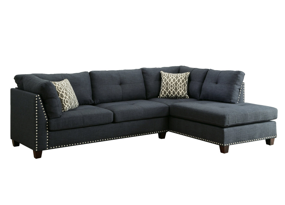 Laurissa Sectional Sofa & Ottoman w/2 Pillows