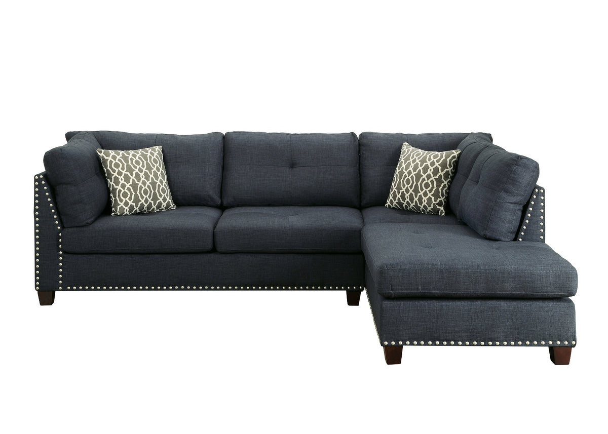 Laurissa Sectional Sofa & Ottoman w/2 Pillows