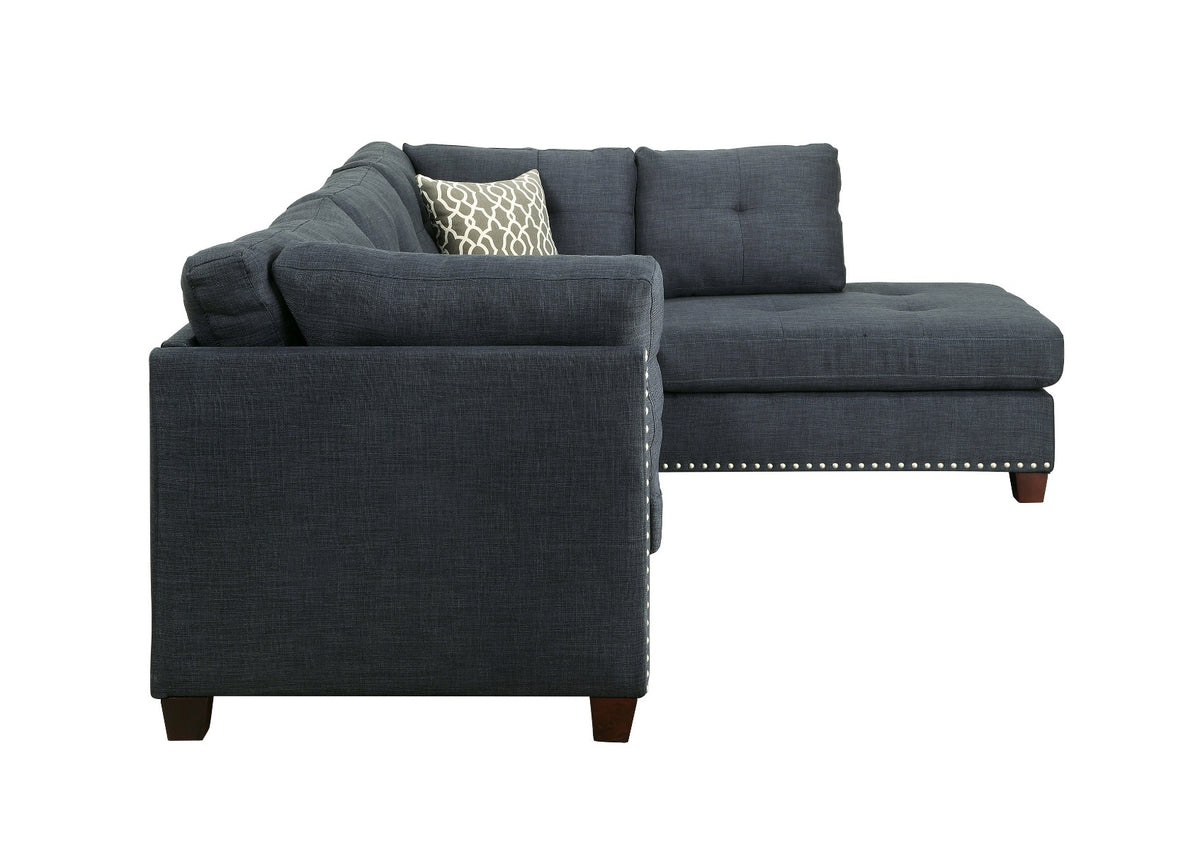 Laurissa Sectional Sofa & Ottoman w/2 Pillows