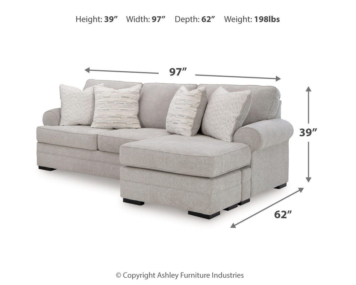 Eastonbridge Sofa Chaise and Oversized Chair