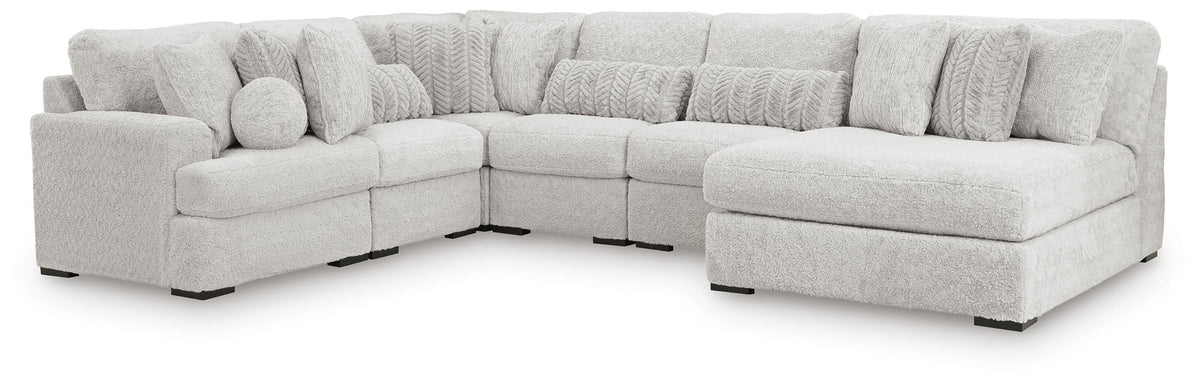 Cuddle Plush 6-Piece Sectional with Chaise