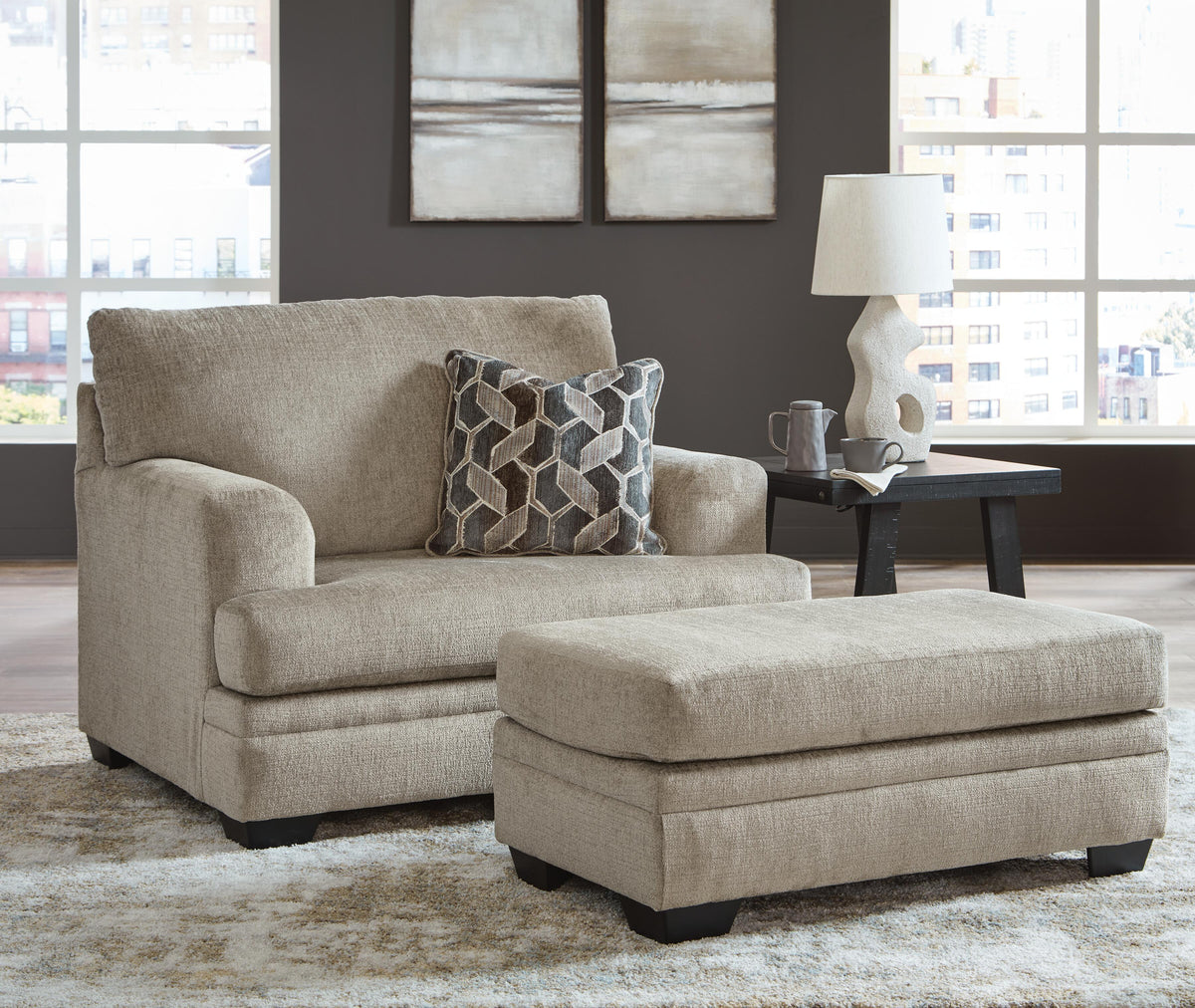 Stonemeade Sofa, Loveseat, Oversized Chair and Ottoman
