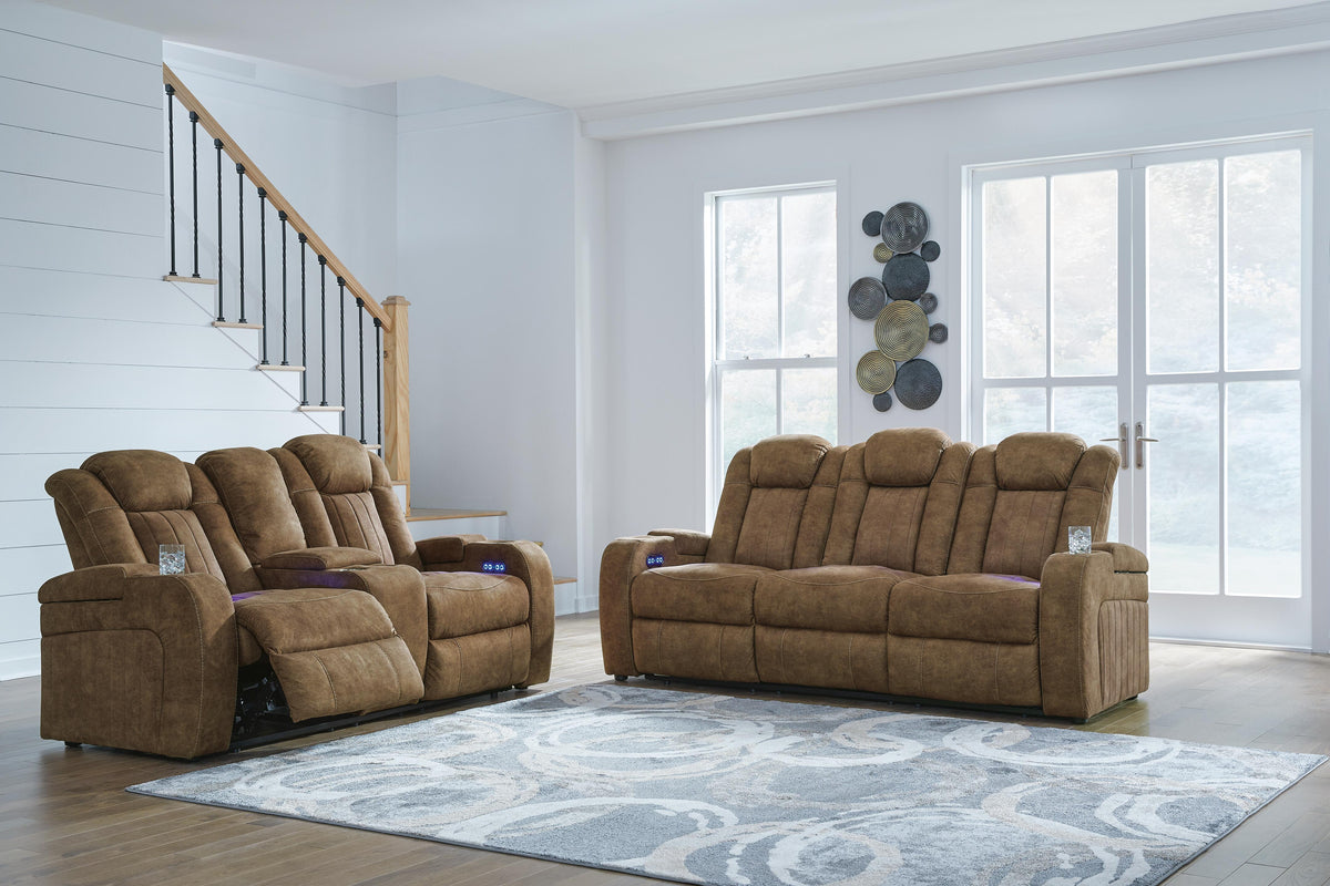 Wolfridge Power Reclining Sofa and Loveseat