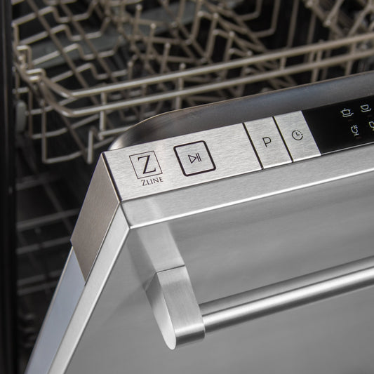 ZLINE DP-BG-24 - 24" Dishwasher Panel with Traditional Style Handle in Blue Gloss