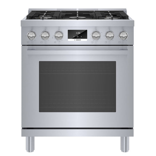 Bosch HGS8055UC - 800 Series, Gas Freestanding Range, 30'', Stainless Steel