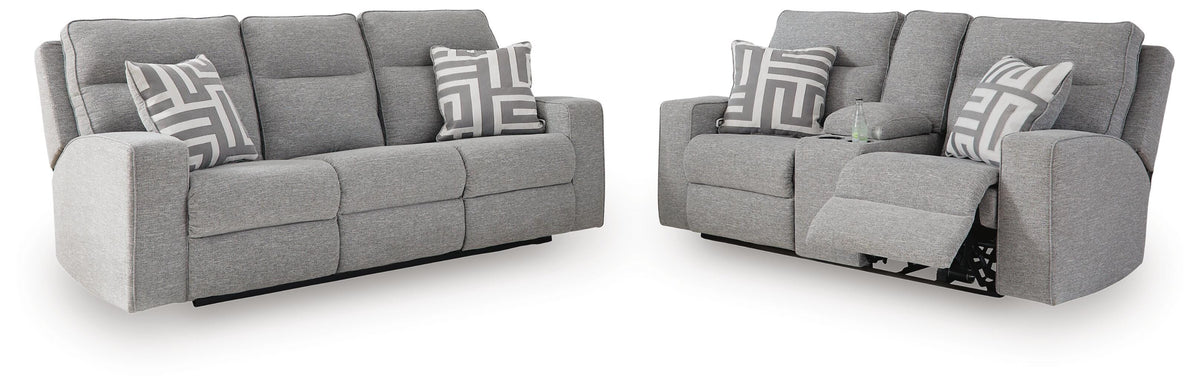 Biscoe Power Reclining Sofa and Loveseat