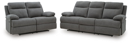 Side-Swipe Reclining Sofa and Loveseat