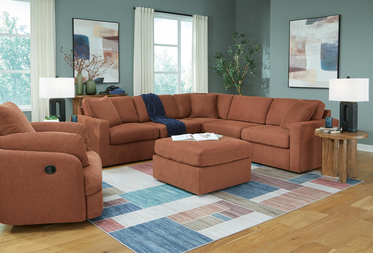Modmax 5-Piece Sectional and Swivel Glider Recliner
