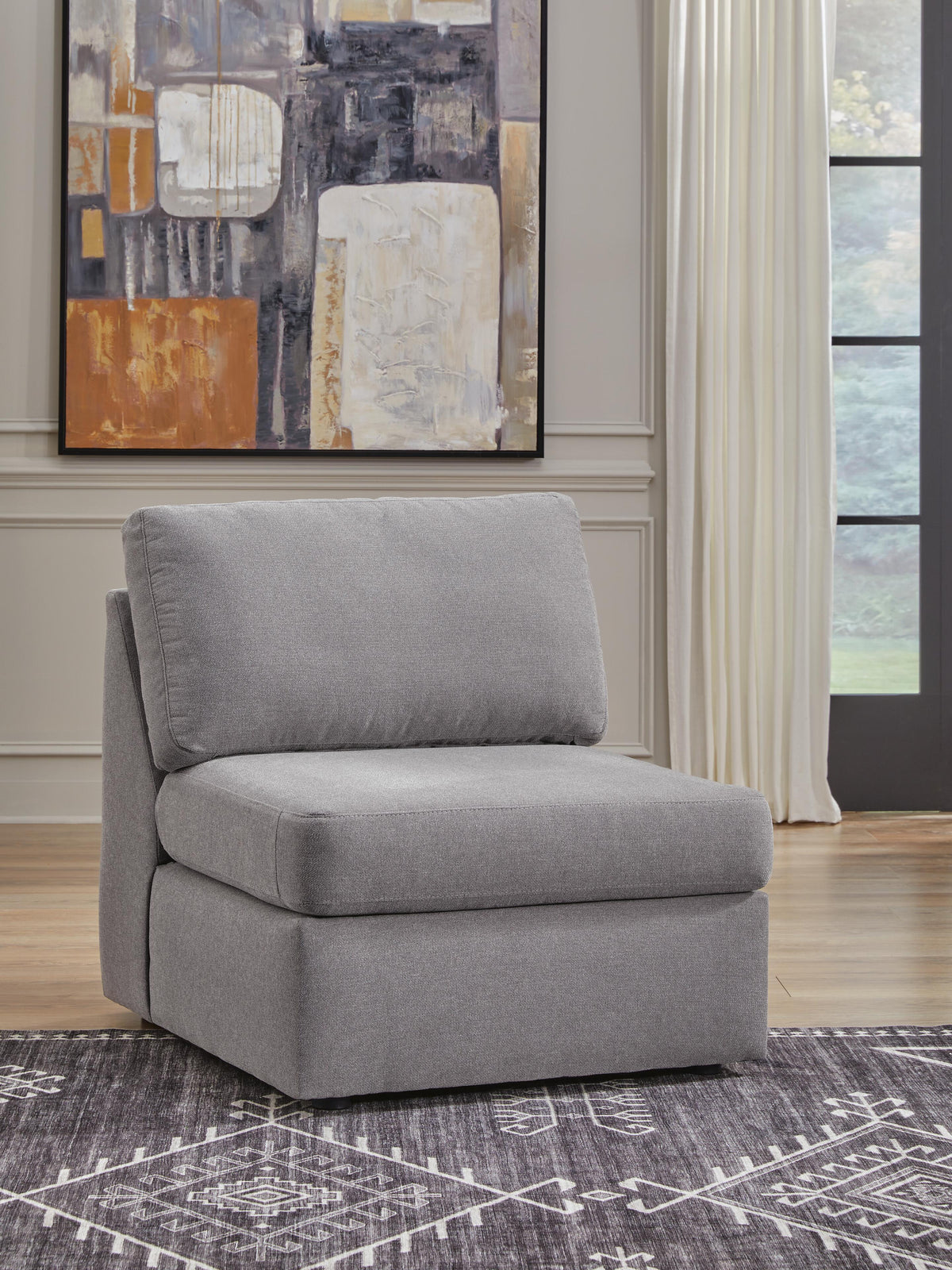 Modmax 4-Piece Sectional and Oversized Accent Ottoman