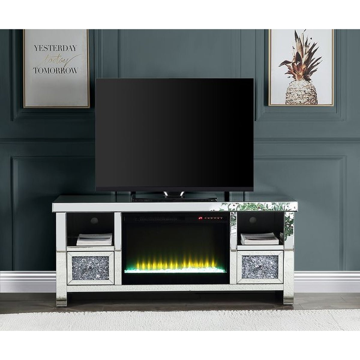 Noralie TV Stand w/Fireplace