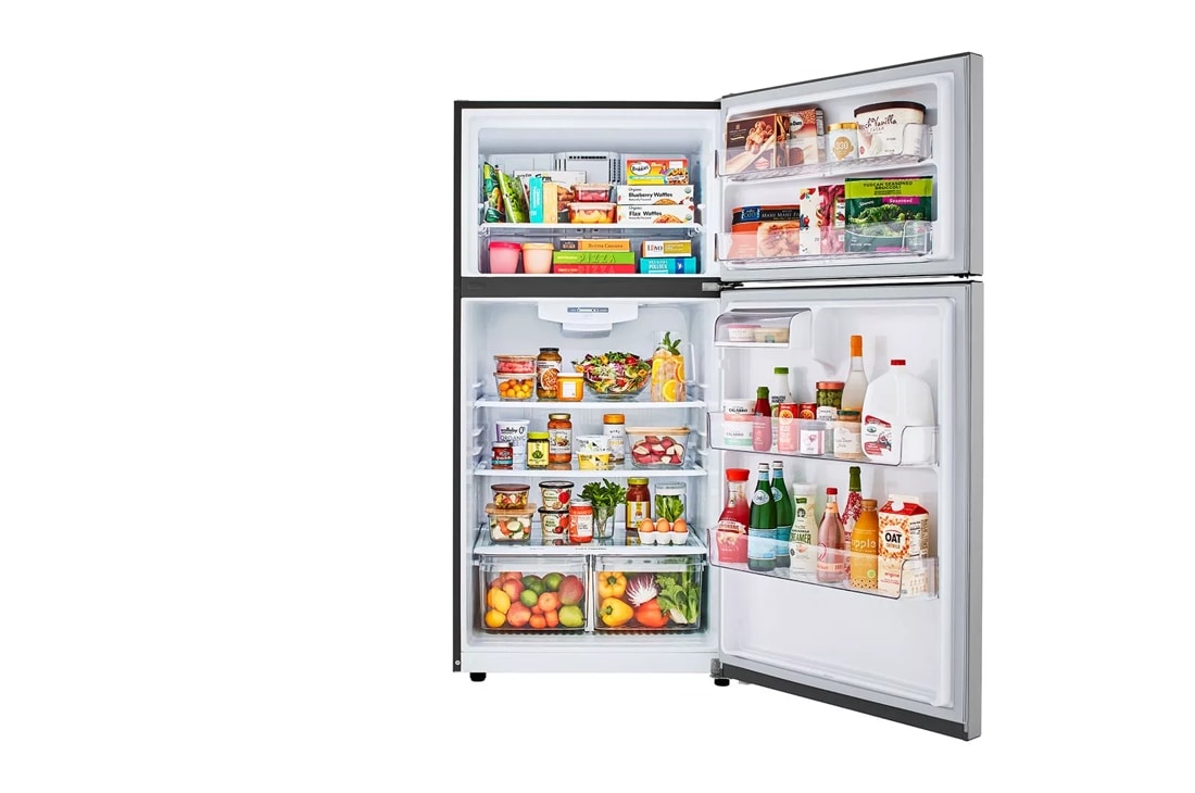 LG LHTNS2403S - 24 cu. ft. Top Freezer Refrigerator with Multi-Air Flow and Reversible Door in Stainless Steel