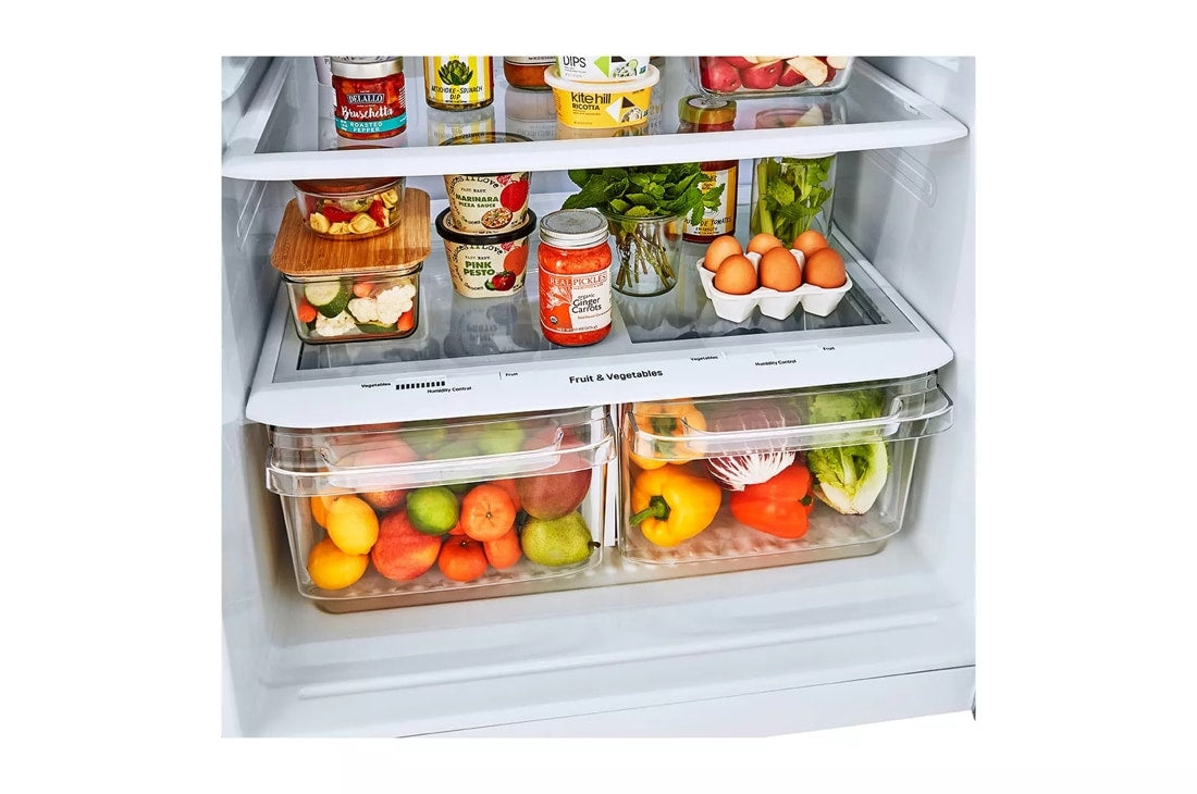 LG LHTNS2403S - 24 cu. ft. Top Freezer Refrigerator with Multi-Air Flow and Reversible Door in Stainless Steel