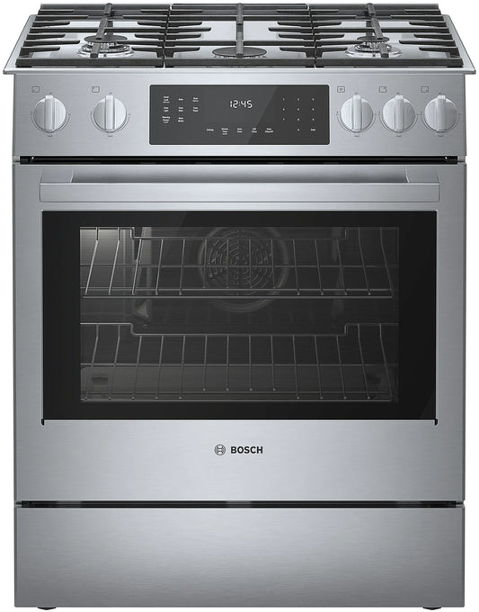 Bosch HGI8056UC - 800 Series, Gas Slide-in Range, 30'', Stainless Steel