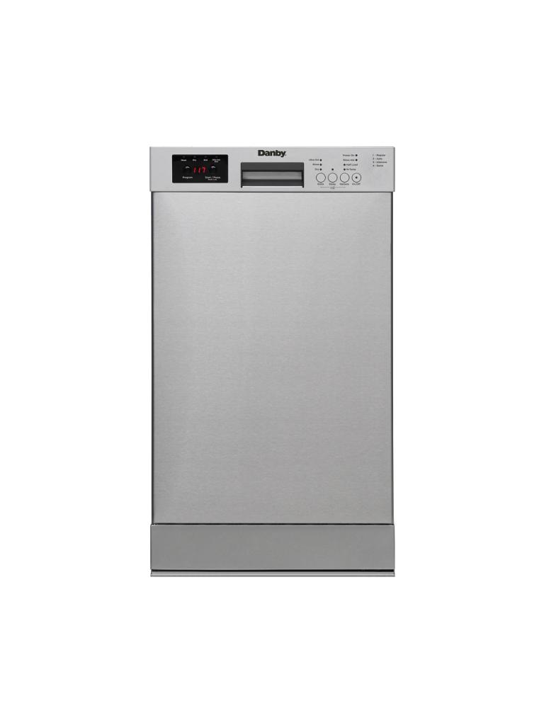 Danby DDW18D1ESS - 18" Built-In Dishwasher, 10 Place Settings, 4 Wash Programs, ESTAR
