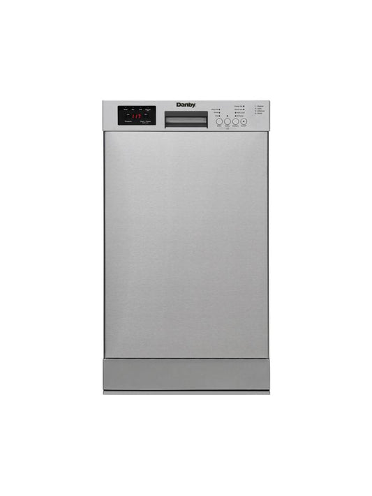 Danby DDW18D1ESS - 18" Built-In Dishwasher, 10 Place Settings, 4 Wash Programs, ESTAR