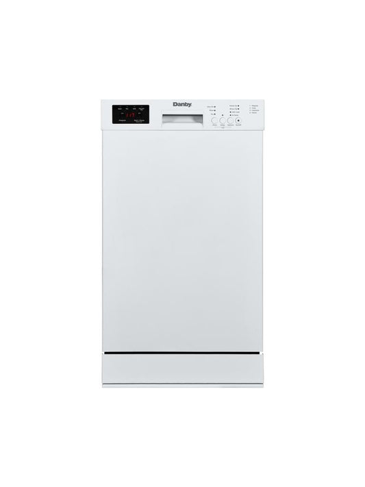 Danby DDW18D1EW - 18" Built-In Dishwasher, 10 Place Settings, 4 Wash Programs, ESTAR