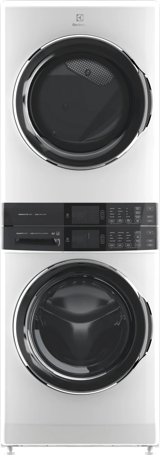 Electrolux ELTE7600AW - Laundry Tower Single Unit Front Load 4.5 Cu. Ft. Washer & 8 Cu. Ft. Electric Dryer