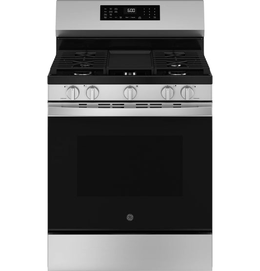 GE GGF600AVSS - GE® 30" Free-Standing Gas Convection Range with No Preheat Air Fry and EasyWash™ Oven Tray