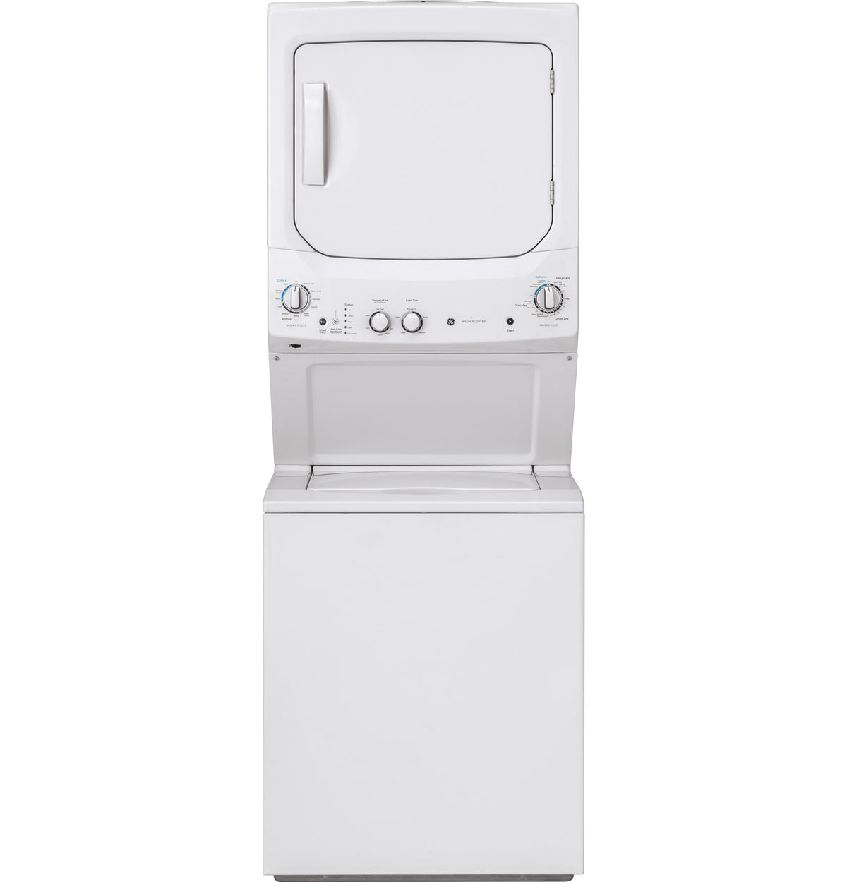 GE GUD27GSSMWW - GE Unitized Spacemaker® 3.8 cu. ft. Capacity Washer with Stainless Steel Basket and 5.9 cu. ft. Capacity Gas Dryer
