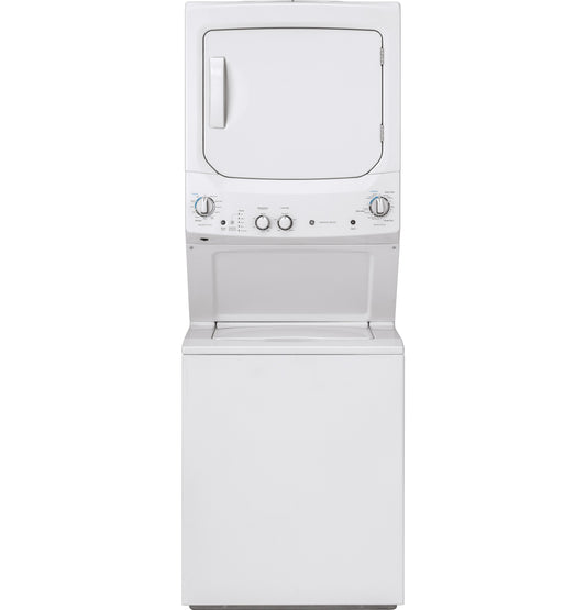 GE GUD27GSSMWW - GE Unitized Spacemaker® 3.8 cu. ft. Capacity Washer with Stainless Steel Basket and 5.9 cu. ft. Capacity Gas Dryer