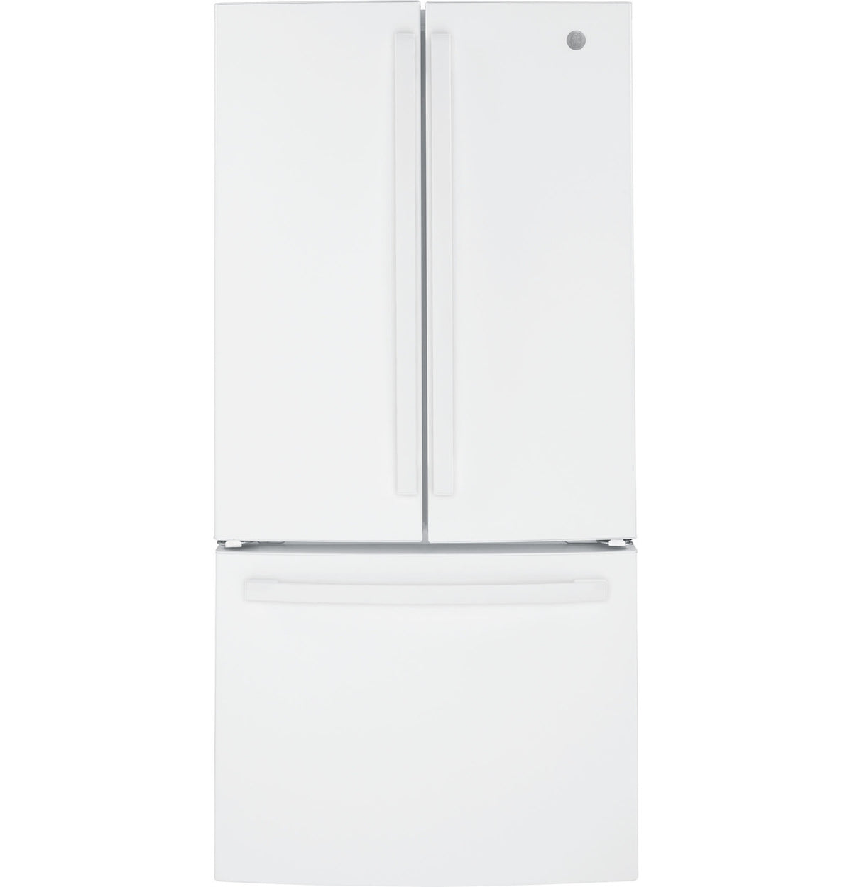 GE GWE19JGLWW - GE® ENERGY STAR® 18.6 Cu. Ft. Counter-Depth French-Door Refrigerator