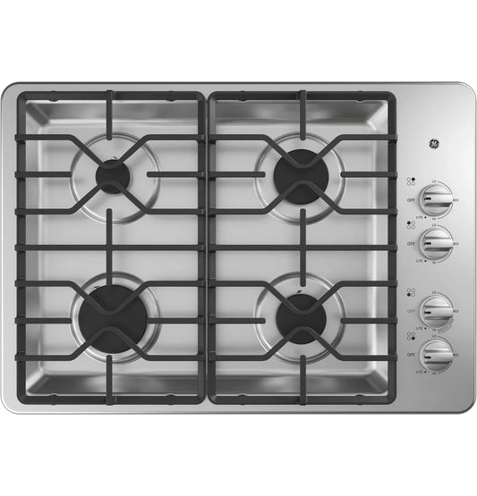 GE JGP3030SLSS - GE® 30" Built-In Gas Cooktop with Dishwasher-Safe Grates