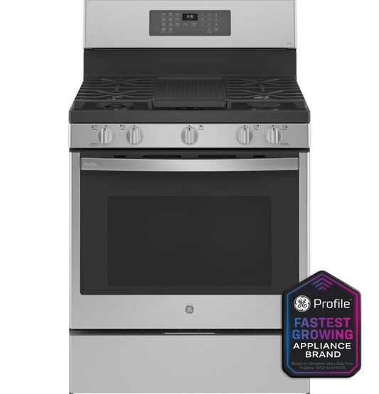 GE Profile PGB935YPFS - GE Profile™ 30" Free-Standing Self Clean Gas Fingerprint Resistant Range with Air Fry