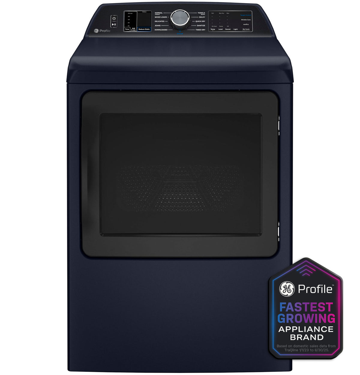 GE Profile PTD80EBPTRS - GE Profile™ ENERGY STAR® 7.3 cu. ft. Capacity Smart Electric Dryer with Steam and Washer Link