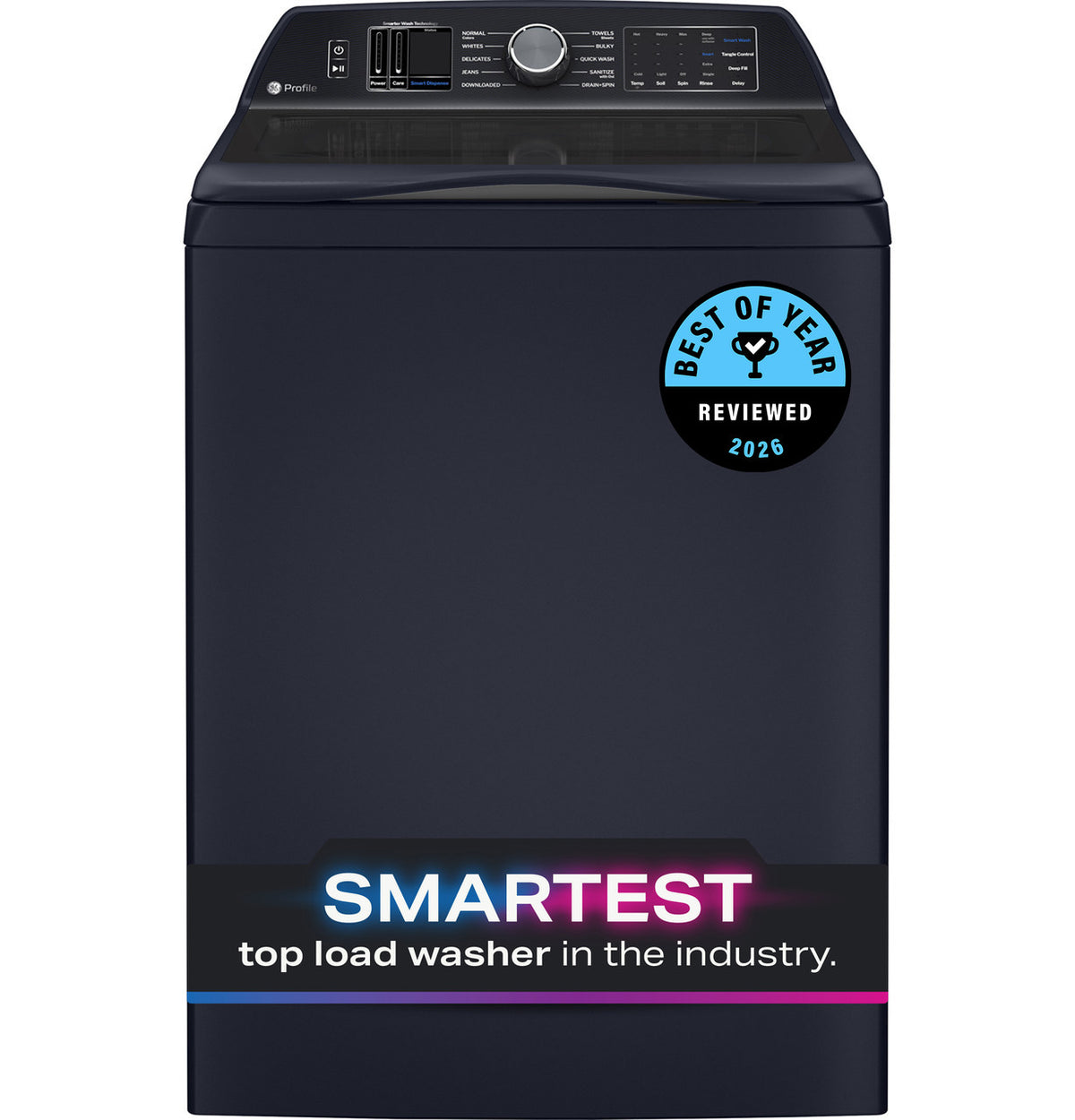 GE Profile PTW805BPWRS - GE Profile™ ENERGY STAR® 5.3 cu. ft. Capacity Washer with Smarter Wash Technology and Adaptive SmartDispense