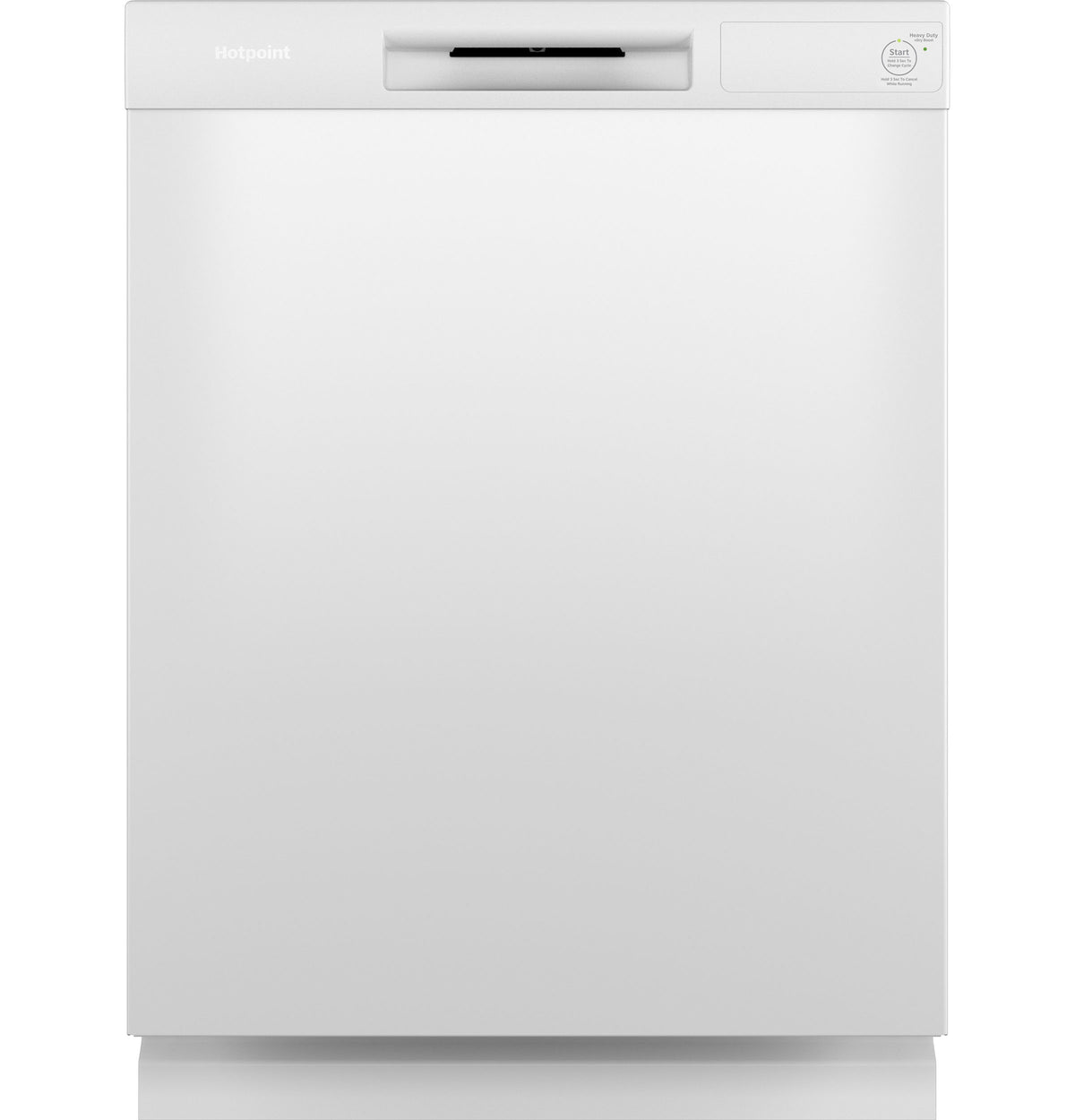 Hotpoint HDF310PGRWW - Hotpoint® One Button Dishwasher with Plastic Interior