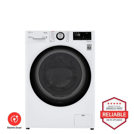 LG WM3555HWA - 2.4 cu. ft. Smart Wi-Fi Enabled Compact Front Load All-In-One Washer/Dryer Combo with Built-In Intelligence