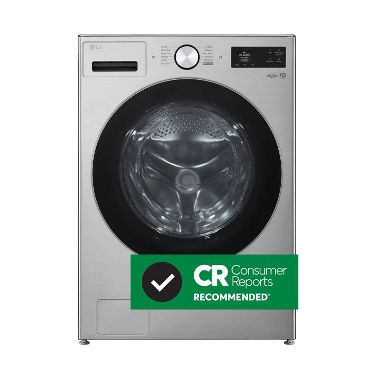 LG WM5800HVA - 5.0 cu. ft. Mega Capacity Smart Front Load Washer with TurboWash 360, AI Sensing and Hybrid Electronic Controls with LCD Display