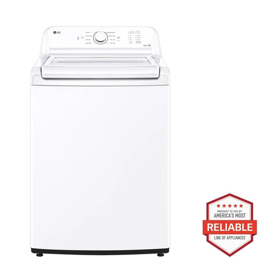 LG WT6105CW - 4.1 cu. ft. Capacity Top Load Washer with Agitator and SlamProof Glass Lid