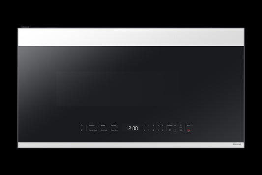 Samsung ME21DB650012 - Bespoke 2.1 cu. ft. Over-the-Range Microwave with Edge to Edge Glass Display in White Glass