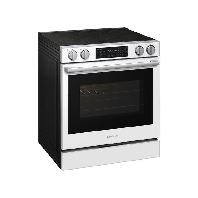 Samsung NSE80H63SW - 30" Bespoke Smart Slide-In Electric Range 6.3 cu. ft. with True Convection