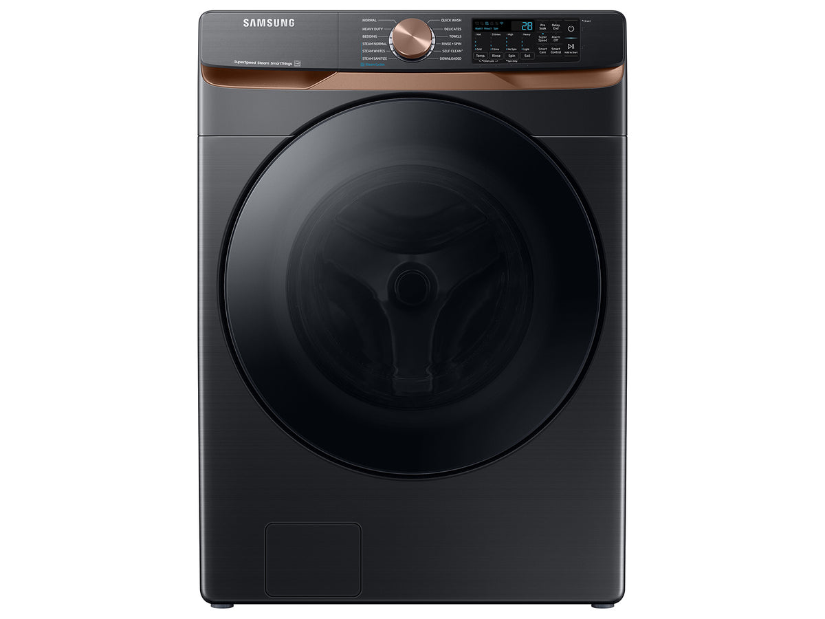 Samsung WF50BG8300AV - 5.0 cu. ft. Extra Large Capacity Smart Front Load Washer with Super Speed Wash and Steam in Brushed Black